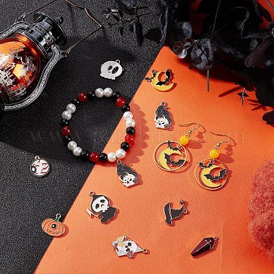 28шт 14 стиля подвески из сплава с эмалью ENAM-SC0003-36-1