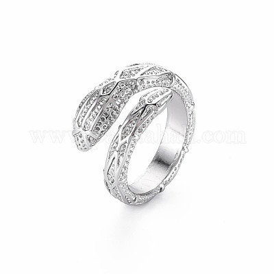 Кольца манжеты из сплава с покрытием в форме змеи RJEW-Q163-031B-RS-1