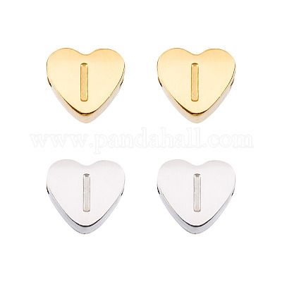 4шт 2 цвета бусины из нержавеющей стали STAS-TA0002-72B-1