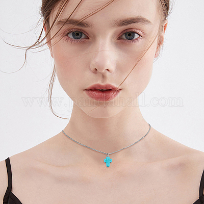 6 нити 3 стилей синтетические бирюзовые бусины нити TURQ-DC0001-04C-1