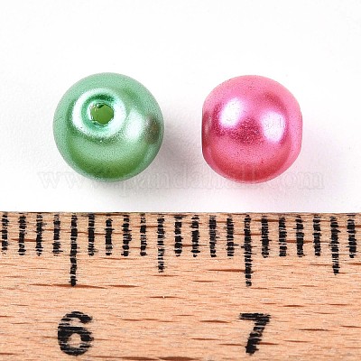 Для выпечки расписные жемчужные стеклянные жемчужные бусины HY-Q003-6mm-M01-1