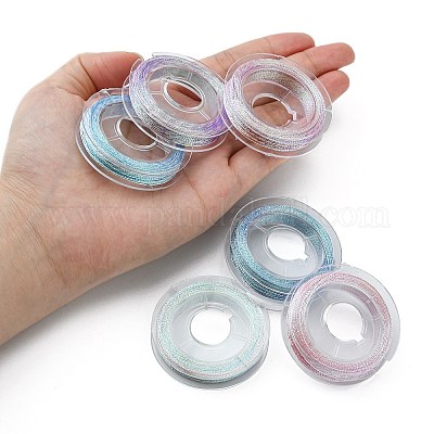 10 рулон двухслойных металлических полиэфирных ниток MCOR-YW0001-03B-1