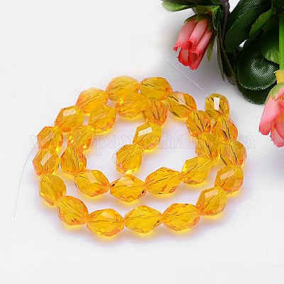 Граненый многогранник k9 стекло G-M190-13x10mm-08A-1