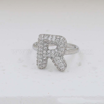 Латунные кольца из манжеты с прозрачным цирконием FS-WG17FF6-18-1