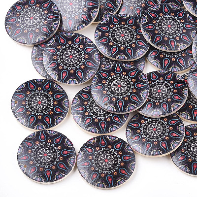 Печатные деревянные подвески WOOD-S045-034F-1