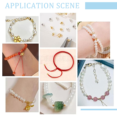 400 шт. разделительные бусины из нержавеющей стали 304 STAS-UN0058-65-1