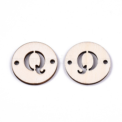 Необработанные соединители звеньев из натурального тополя WOOD-S045-140B-01Q-1