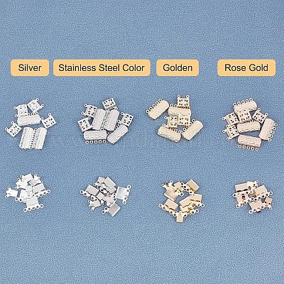 32 шт. 2 застежки-коробочки из нержавеющей стали 304 STAS-UN0025-06-1