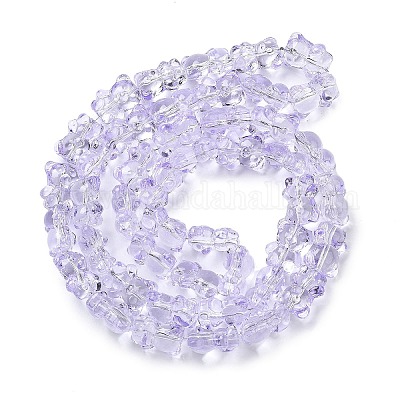 Стеклянные бусины с гальваническим покрытием  EGLA-P063-PL05-1