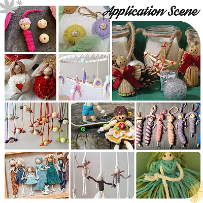 80шт деревянные европейские бусины с принтом WOOD-PH0002-82-1