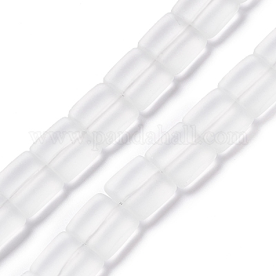 Прозрачные бусины из матового стекла FGLA-S001-01G-1