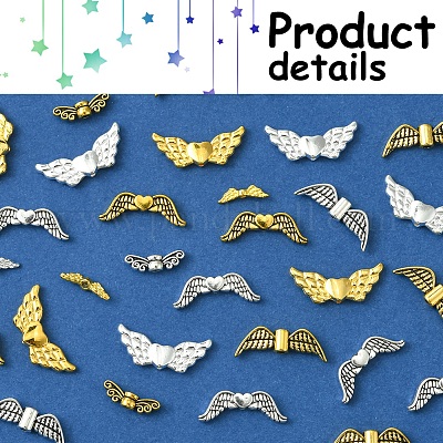 242 шт. 2 цвета бусины из сплава в тибетском стиле TIBEB-FS0001-08-1