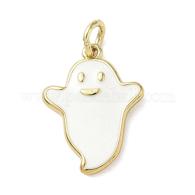 Подвески из латуни и эмали на тему Хэллоуина KK-L248-01G-06-1