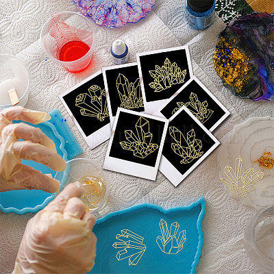 Никелевые декоративные наклейки DIY-WH0450-051-1