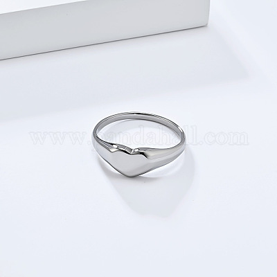 Кольца для женщин из нержавеющей стали 304 в форме сердца FS-WGDCCF4-14-1