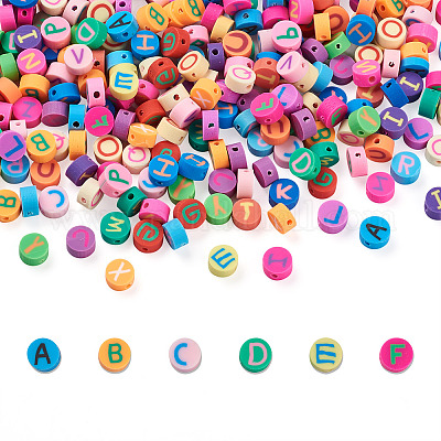 300шт бусины из полимерной глины ручной работы CLAY-CD0001-04-1