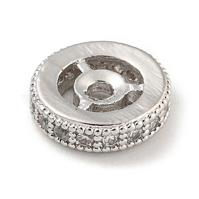 Латунные микропаве из прозрачного кубического циркония KK-G493-30C-P-1