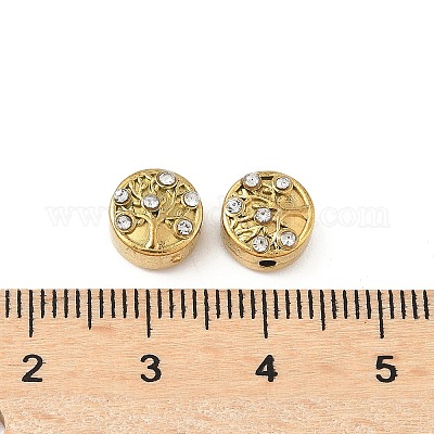 Бусины из хрусталя и страз из нержавеющей стали 304 STAS-U050-01A-G-1