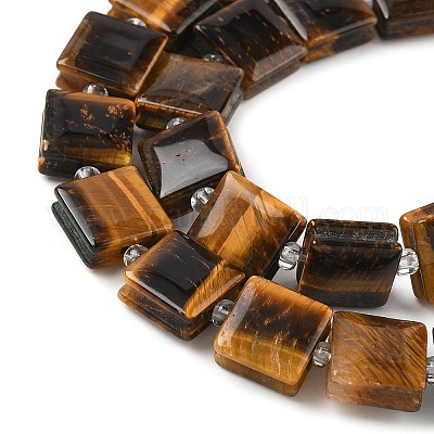 Природных тигровый глаз бисер нитей G-F802-B01-01-1