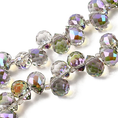 Гальваническим стеклянные бусины&nbsp;EGLA-K062-01B-HP04-1