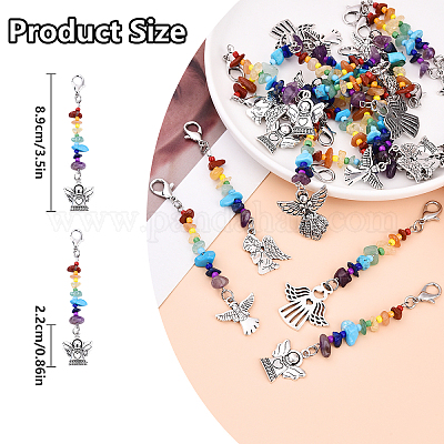 5 шт. подвески из натурального магнезита HJEW-YW00074-01-1