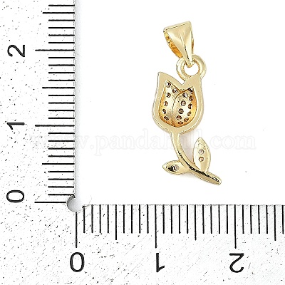 Стойки обшивки латунь микро проложить Циркон подвеску KK-H509-26G-1