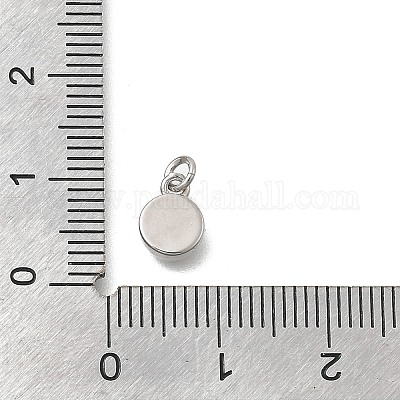 Плоские круглые подвески из латуни и натуральных ракушек KK-D431-025A-02P-1