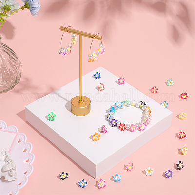 Ручной полимерной глины 3 d цветок Плюмерия шарики CLAY-SC0001-55B-1