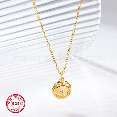 925 серебряное ожерелье с подвеской от сглаза RB0851-2-1