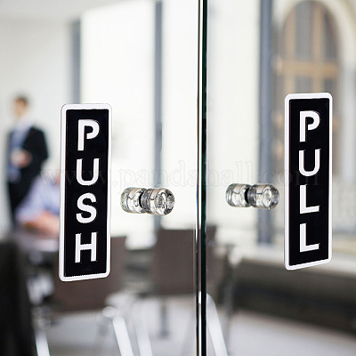 4 шт. 2 стиля самоклеящиеся акриловые дверные таблички AJEW-GA0006-91A-1