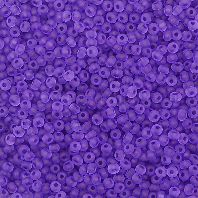 Стеклянный бисер матового цвета PW-WG88870-09-1