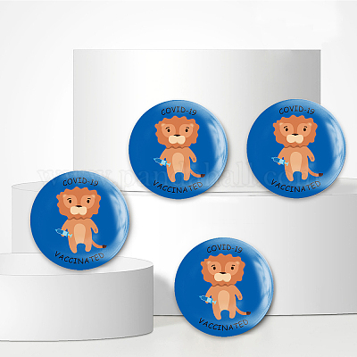 Брошь из белой жести JEWB-WH0012-032-1