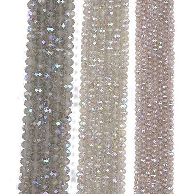 Стеклянные бусины с гальваническим покрытием  EGLA-A044-J6mm-L10-1