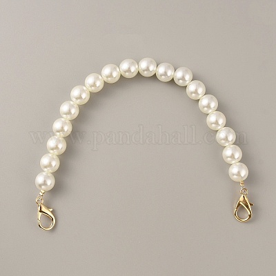 Удлинители ремешка для кошелька с цепочкой из искусственного жемчуга из смолы FIND-WH0143-96D-1