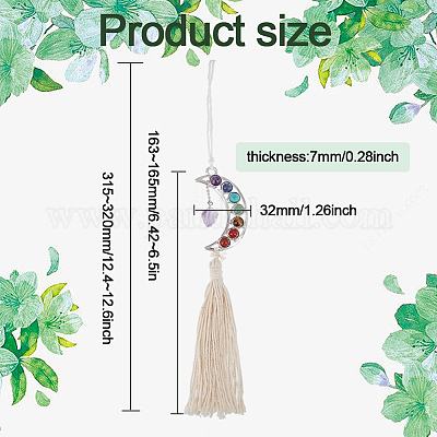 Подвеска из сплава с луной HJEW-WH0043-22B-1