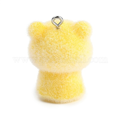 Подвески из флокированной смолы с животной тематикой RESI-M051-01D-1