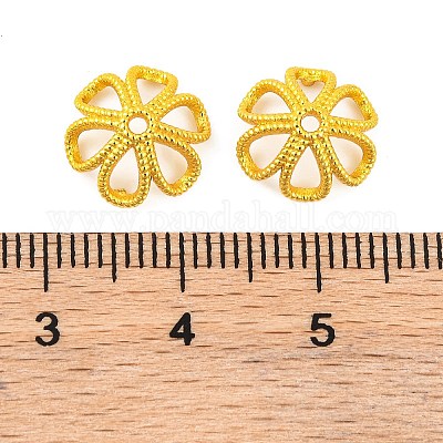 Шапочки и конусы для бусин KK-G502-04G-1