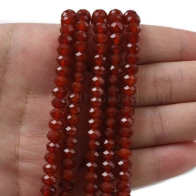 Природные пряди сердолик бисера&nbsp;G-D344-A19-01-1