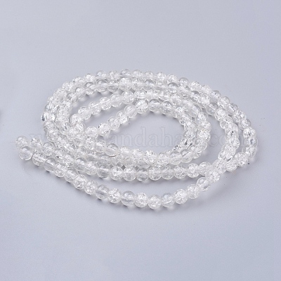Стеклянные бусины кракле X-CCG-Q001-6mm-01-1