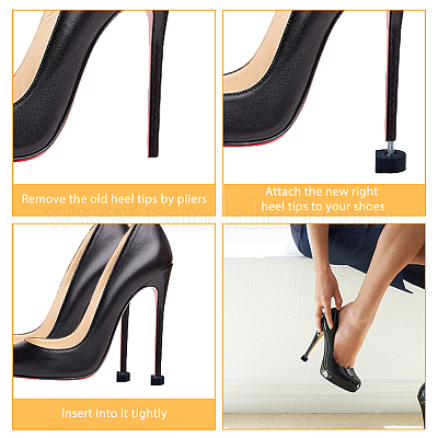 20 пара 5 стилей резиновые с железными пятками-ограничителями FIND-DC0005-60-1