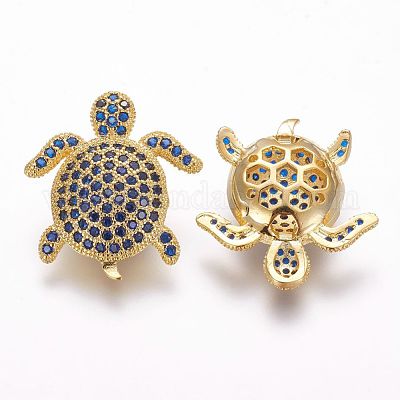 Латунные микро проложить кубического циркония бусы ZIRC-F054-14G-05-1