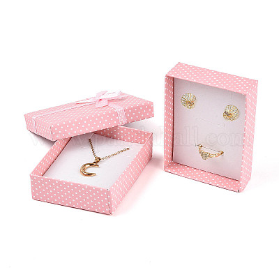 Картон комплект ювелирных изделий коробки CBOX-R012-9x7cm-8-1