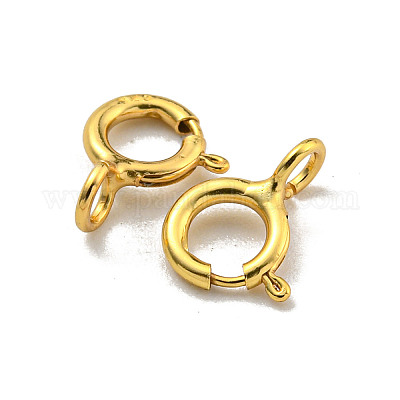 925 стерлингового серебра застежками пружинного кольца STER-C005-06G-1