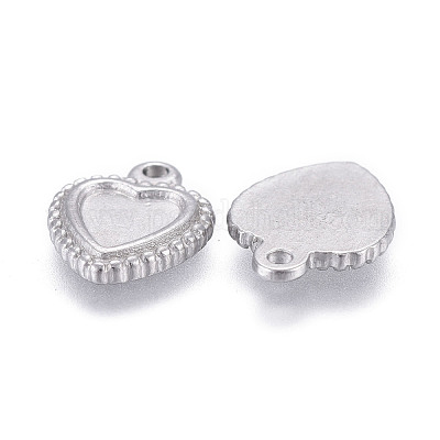 Подвеска-кабошон из не тускнеющей нержавеющей стали 304 STAS-P245-27P-1