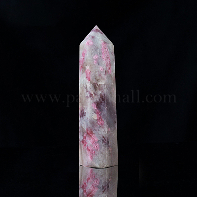 Натуральный турмалин с цветками сливы G-PW0007-101C-1