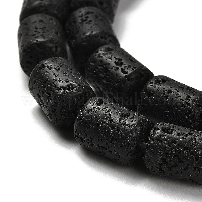 Бусы из натуральной лавы G-G175-F15-01-1