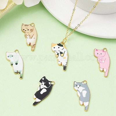 Подвески из сплава с принтом в 10 стилях ENAM-YW0003-61-1