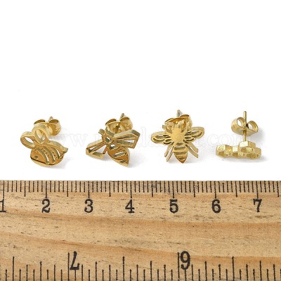 Комплекты сережек из нержавеющей стали 304 EJEW-S248-06G-1