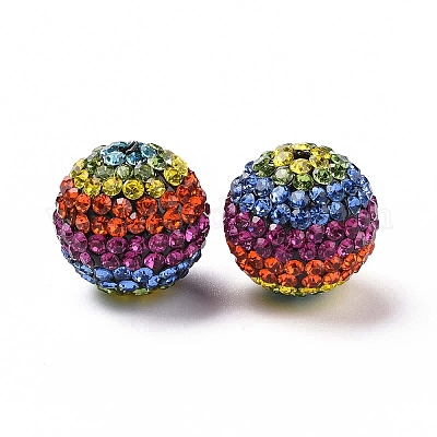 Радужные полимерные глиняные стразы RB-L029-01-1