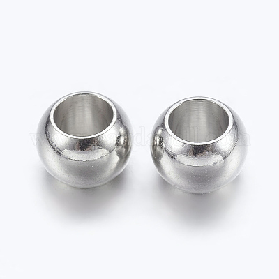 Платина латунные европейские шарики X-KK-E359-7mm-P-1